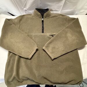 Prospirit Olive Half-Zip Fleece Pullover